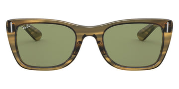 Ray-Ban® Caribbean RB2248 RB2248 13134E 52 - Striped Yellow with Bottle Green lenses Sunglasses