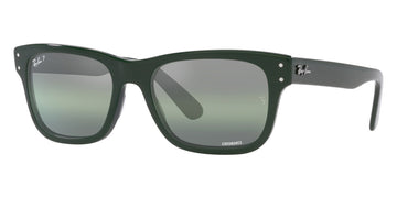 Ray-Ban® Mr BuRBank RB2283 RB2283 901/58 58 - Black with Polarized Green lenses Sunglasses