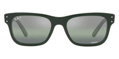 Ray-Ban® Mr BuRBank RB2283F RB2283F 6659G4 55 - Green with Dark Green Gradient Mirrored Polarized lenses Sunglasses