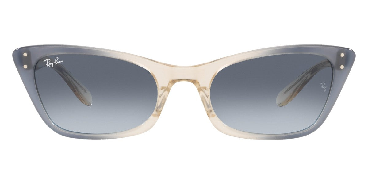 Ray-Ban® Lady BuRBank RB2299 RB2299 13423F 52 - Amber Tortoise with Clear Gradient Blue lenses Sunglasses