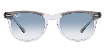 Ray-Ban® EagleEye RB2398 RB2398 13553F 53 - Gray on Transparent with Blue lenses Sunglasses