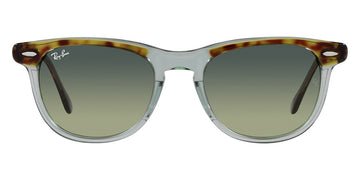 Ray-Ban® EagleEye RB2398 RB2398 1376BH 53 - Havana on Transparent Green with Green lenses Sunglasses