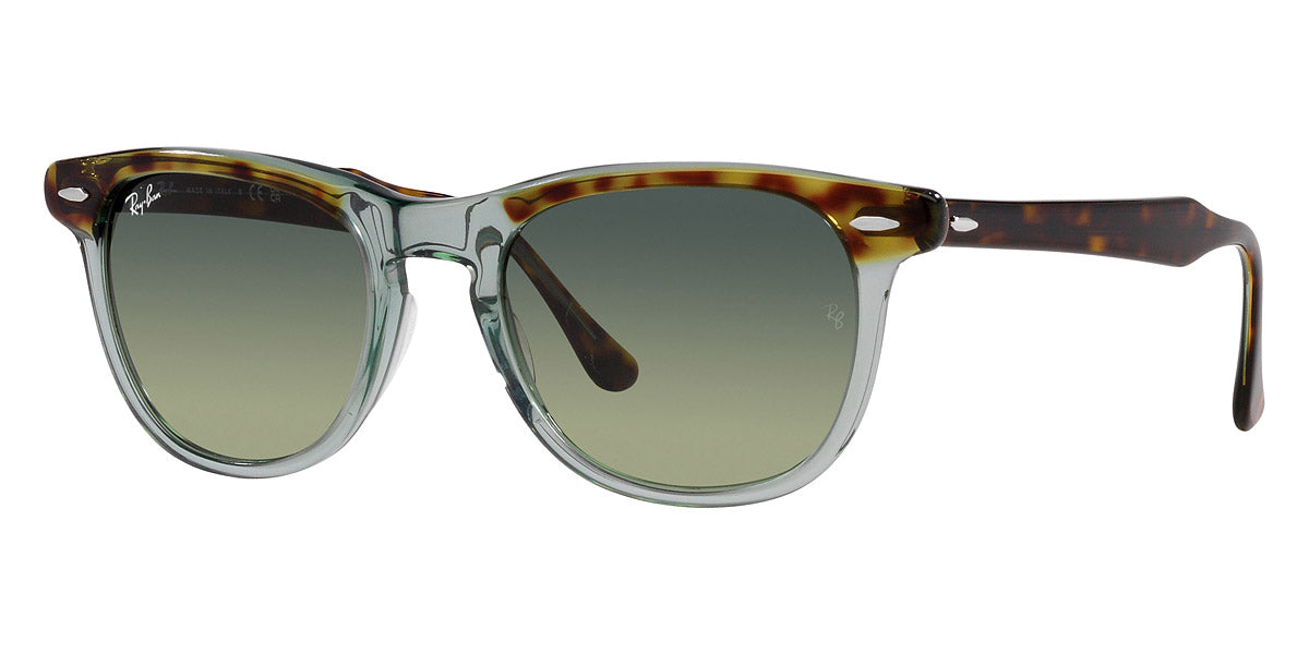 Ray-Ban® EagleEye RB2398 RB2398 1376BH 56 - Havana on Transparent Green with Green lenses Sunglasses