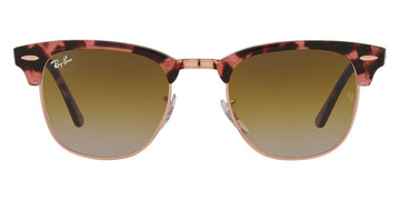 Ray-Ban® Clubmaster RB3016 RB3016 1368G4 49 - Green on Arista with Dark Green Mirrored Polarized lenses Sunglasses