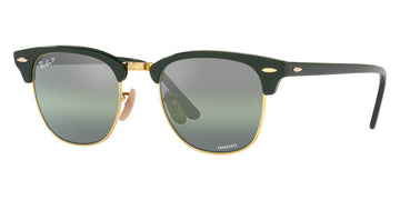 Ray-Ban® Clubmaster RB3016 RB3016 114517 49 - Sand Havana On Arista with Gray Mirrored Blue lenses Sunglasses