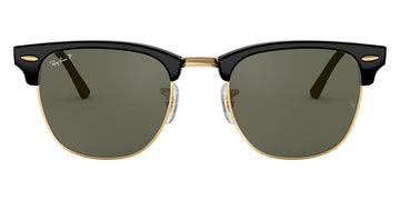 Ray-Ban® Clubmaster RB3016 RB3016 1368G4 55 - Green on Gold with Silver/Green Polarized lenses Sunglasses