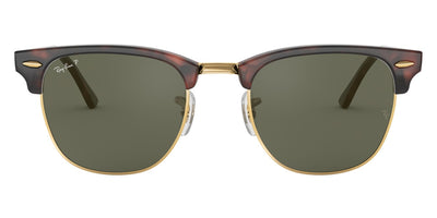 Ray-Ban® Clubmaster Low Bridge Fit RB3016F RB3016F W0366 55 - Mock Tortoise On Arista with G-15 Green lenses Sunglasses