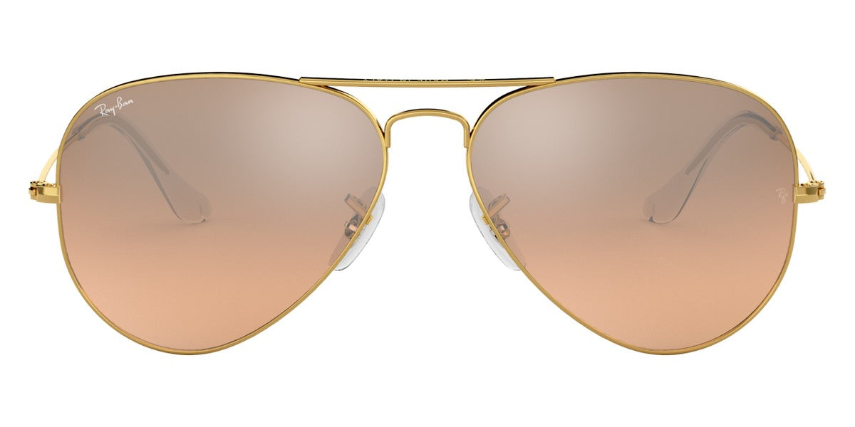 Ray-Ban® Aviator RB3025 58 RB3025 001/3E 58 - Arista with Pink Mirrored Gradient Gray lenses Sunglasses