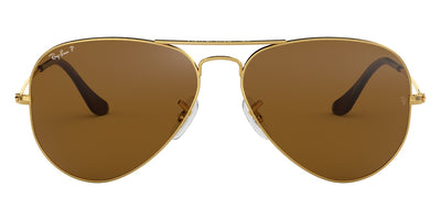 Ray-Ban® Aviator RB3025 58 RB3025 001/57 58 - Arista with Brown Polarized lenses Sunglasses