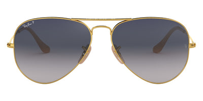 Ray-Ban® Aviator RB3025 58 RB3025 001/78 58 - Arista with Blue Gradient Gray Polarized lenses Sunglasses