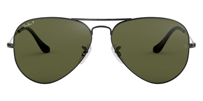 Ray-Ban® Aviator RB3025 58 RB3025 004/58 58 - Gunmetal with G-15 Green Polarized lenses Sunglasses