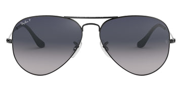 Ray-Ban® Aviator RB3025 58 RB3025 004/78 58 - Gunmetal with Blue Gradient Gray Polarized lenses Sunglasses