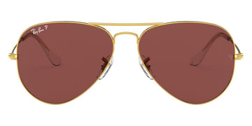 Ray-Ban® Aviator RB3025 62 RB3025 9196AF 62 - Legend Gold with Purple Polarized lenses Sunglasses