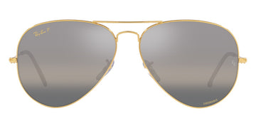 Ray-Ban® Aviator RB3025 62 RB3025 9196G3 62 - Legend Gold with Polarized Clear Gradient Dark Gray lenses Sunglasses