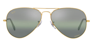 Ray-Ban® Aviator RB3025 58 RB3025 9196G4 58 - Legend Gold with Gradient Dark Green Mirrored lenses Sunglasses