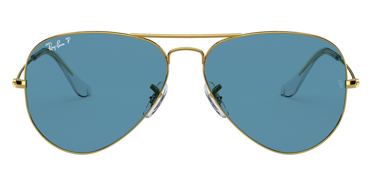 Ray-Ban® Aviator RB3025 62 RB3025 9196S2 62 - Legend Gold with Blue Polarized lenses Sunglasses