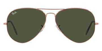 Ray-Ban® Aviator RB3025 62 RB3025 920231 62 - Rose Gold with Green lenses Sunglasses