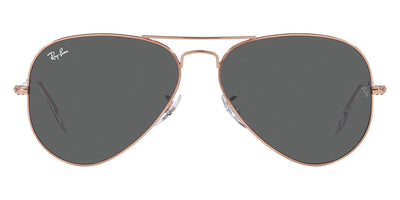 Ray-Ban® Aviator RB3025 58 RB3025 9202B1 58 - Rose Gold with Dark Gray lenses Sunglasses