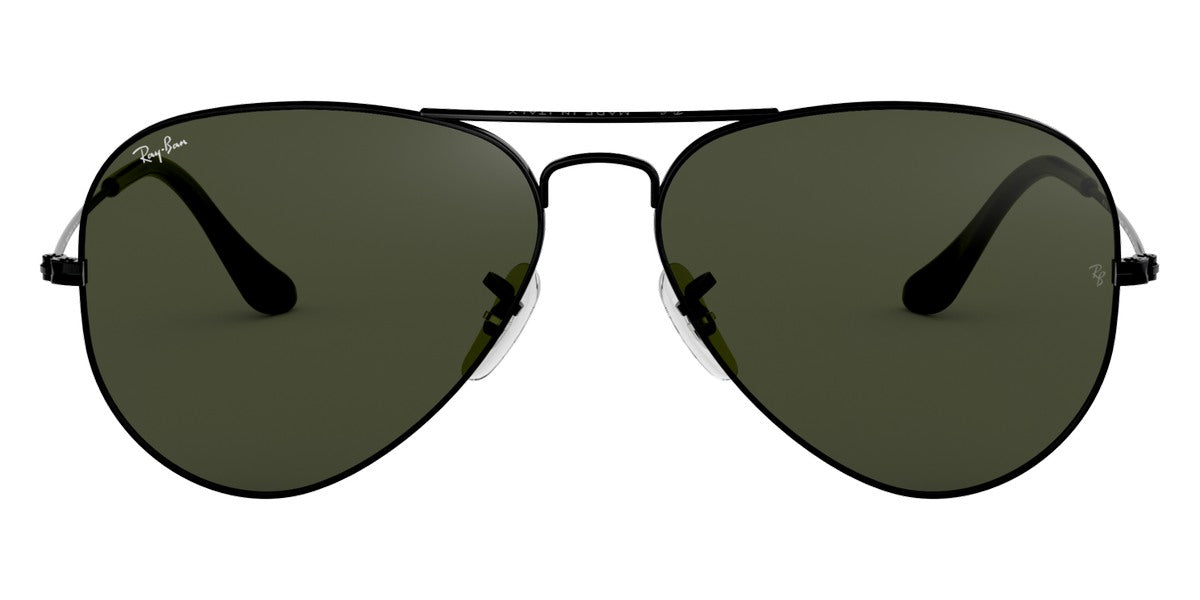 Ray-Ban® Aviator RB3025 58 RB3025 L2823 58 - Black with G-15 Green lenses Sunglasses