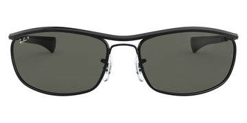 Ray-Ban® Olympian I Deluxe RB3119M RB3119M 002/58 62 - Black with G-15 Green Polarized lenses Sunglasses