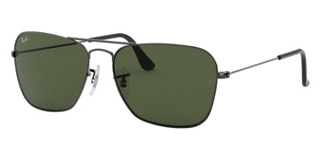 Ray-Ban® Caravan RB3136 RB3136 004 58 - Gunmetal with G-15 Green lenses Sunglasses