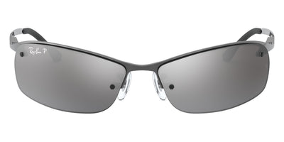 Ray-Ban® RB3183 RB3183 RB3183 004/82 63 - Gunmetal with Gray Mirrored Gradient Silver Polarized lenses Sunglasses