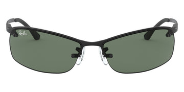 Ray-Ban® RB3183 RB3183 RB3183 006/71 63 - Matte Black with Dark Green lenses Sunglasses