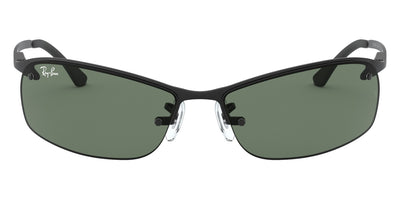 Ray-Ban® RB3183 RB3183 RB3183 006/71 63 - Matte Black with Dark Green lenses Sunglasses