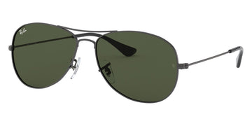 Ray-Ban® Cockpit RB3362 RB3362 004 59 - Gunmetal with G-15 Green lenses Sunglasses