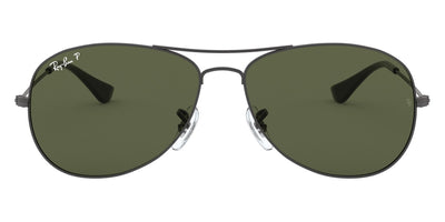 Ray-Ban® Cockpit RB3362 RB3362 004/58 59 - Gunmetal with G-15 Green Polarized lenses Sunglasses