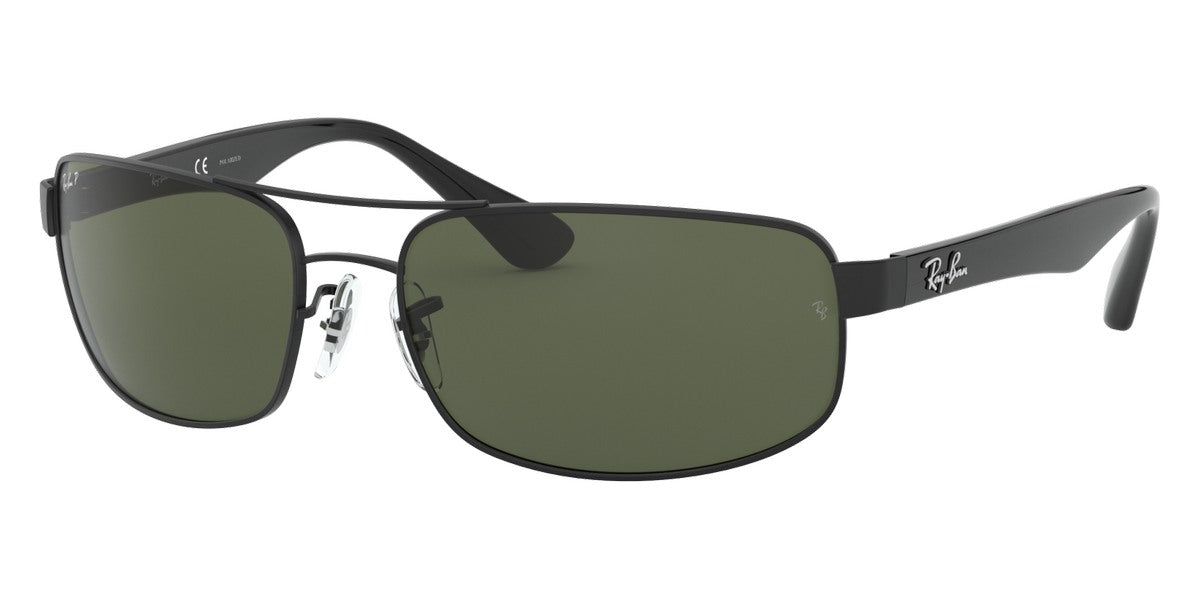 Ray-Ban® RB3445 RB3445 006/11 61 - Matte Black with Light Gray Gradient Dark Gray lenses Sunglasses