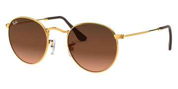 Ray-Ban® Round Metal RB3447 RB3447 001/3M 50 - Gold with Blue lenses Sunglasses