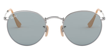 Ray-Ban® Round Metal RB3447 RB3447 9230R5 53 - Antique Copper with Blue lenses Sunglasses