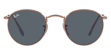 Ray-Ban® Round Metal RB3447 RB3447 920231 47 - Rose Gold with Green lenses Sunglasses