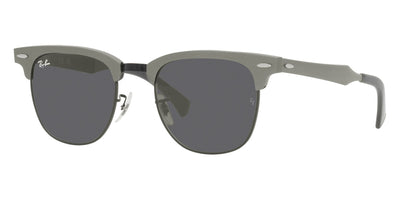 Ray-Ban® Clubmaster Aluminum RB3507 RB3507 136/N5 51 - Black On Arista with G-15 Green Polarized lenses Sunglasses