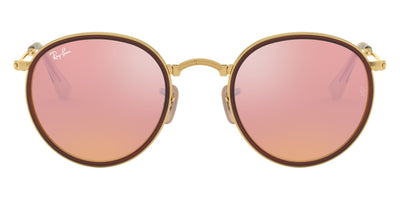 Ray-Ban® Round Folding I RB3517 RB3517 001/Z2 51 - Arista with Light Brown Mirrored Pink lenses Sunglasses