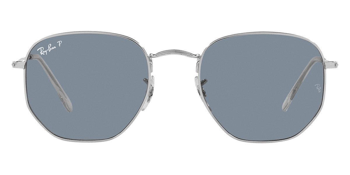 Ray-Ban® Hexagonal RB3548N RB3548N 001/9O 54 - Arista with Light Blue Flash lenses Sunglasses