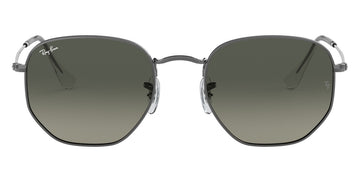 Ray-Ban® Hexagonal RB3548N RB3548N 001/9O 48 - Arista with Light Blue Flash lenses Sunglasses