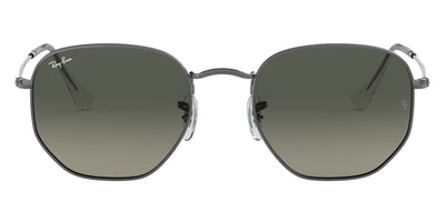 Ray-Ban® Hexagonal RB3548N RB3548N 001/9O 48 - Arista with Light Blue Flash lenses Sunglasses