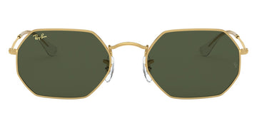 Ray-Ban® Octagonal RB3556 RB3556 919631 53 - Legend Gold with G-15 Green lenses Sunglasses