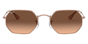 Ray-Ban® Octagonal RB3556N RB3556N 9069A5 53 - Copper with Pink Gradient Brown lenses Sunglasses