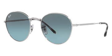 Ray-Ban® David RB3582 RB3582 003/3M 53 - Silver with Blue Gradient Gray lenses Sunglasses