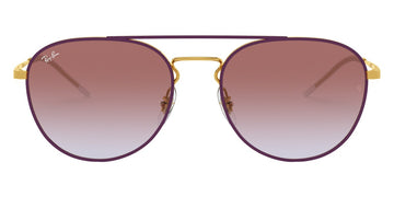 Ray-Ban® RB3589 RB3589 9059I8 55 - Gold Top on Violet with Light Blue Gradient Violet lenses Sunglasses