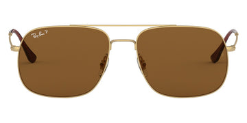 Ray-Ban® Andrea RB3595 RB3595 901383 59 - Rubber Arista with Dark Brown Polarized lenses Sunglasses