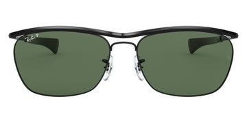 Ray-Ban® Olympian Ii Deluxe RB3619 RB3619 002/58 60 - Black with G-15 Green Polarized lenses Sunglasses