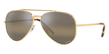 Ray-Ban® New Aviator RB3625 RB3625 92023F 55 - Rose Gold with Clear Gradient Blue lenses Sunglasses