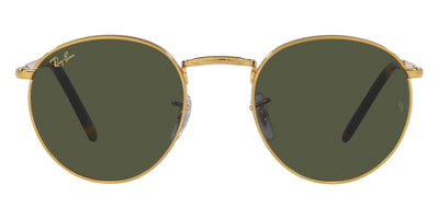 Ray-Ban® New Round RB3637 RB3637 9196G3 53 - Legend Gold with Polarized Clear Gradient Dark Gray lenses Sunglasses