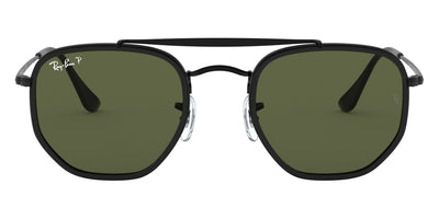 Ray-Ban® The Marshal Ii RB3648M RB3648M 002/58 52 - Black with G-15 Green Polarized lenses Sunglasses