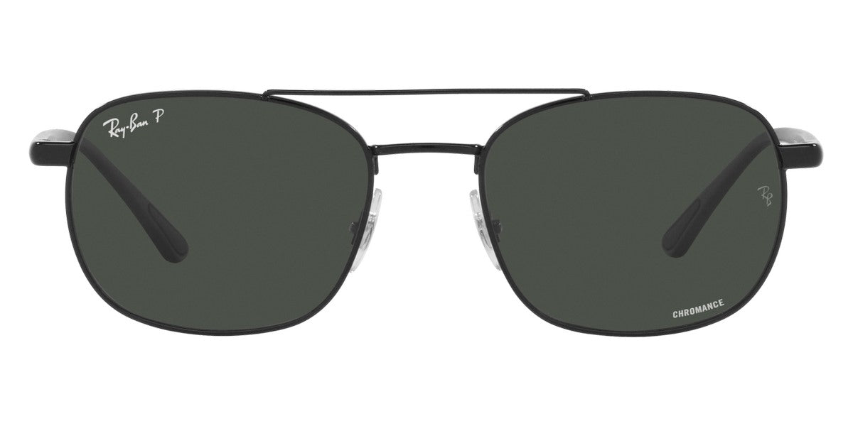 Ray-Ban® Chromance RB3670Ch RB3670CH 003/P1 54 - Silver with Polarized Dark Green lenses Sunglasses