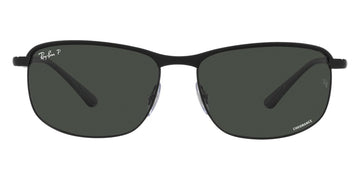 Ray-Ban® Chromance RB3671Ch RB3671CH 186/K8 60 - Black On Black with Polarized Dark Gray lenses Sunglasses